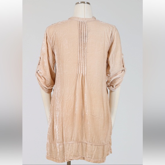CP Shades Tan Regina Velvet Tunic - flawed - Picture 4 of 7